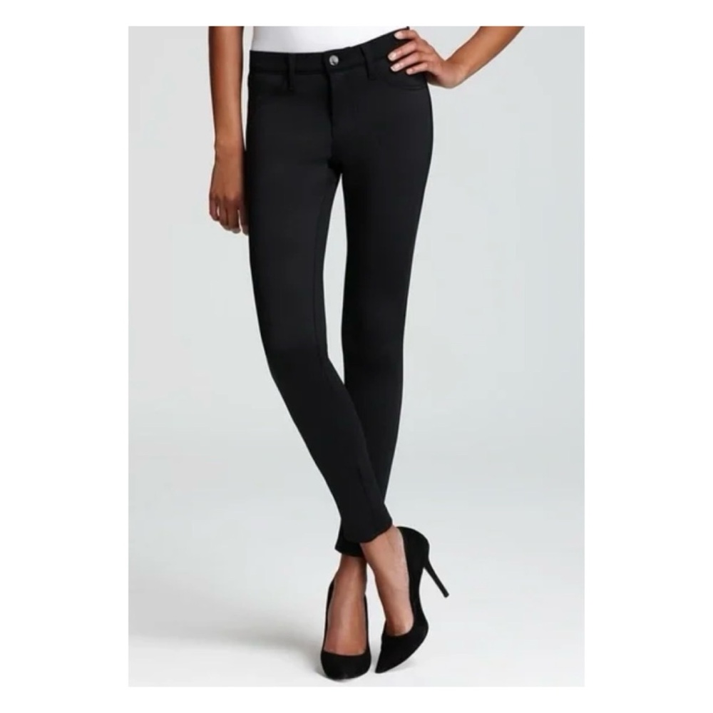 NWOT J BRAND Odyssey Stretch Scuba Jeans in Deep Black  Size 27